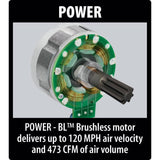 18V X2 LXT Lithium-Ion (36V) Brushless Cordless Blower (Bare Tool) XBU02Z