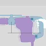 2 in. AVT Rotary Hammer Accepts SDS-MAX Bits HR5212C