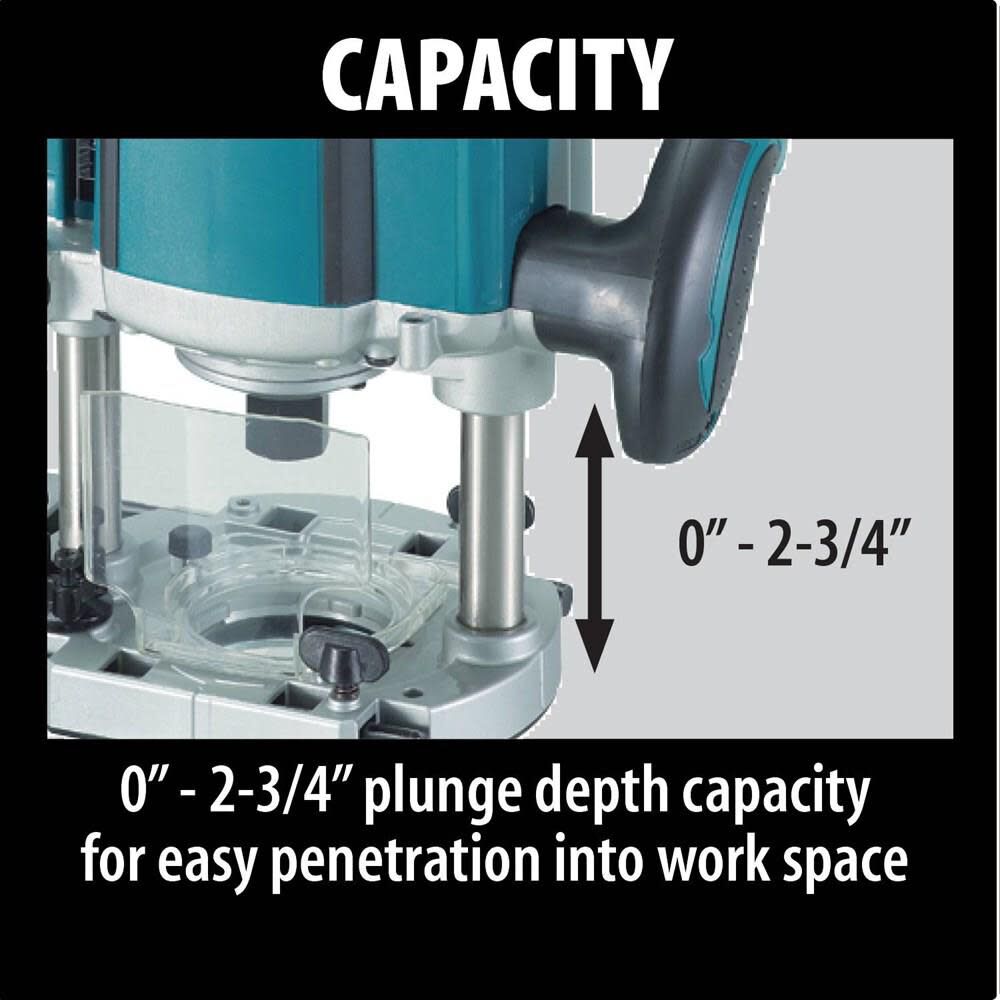 3-1/4 HP Plunge Router with Variable Speed RP2301FC