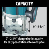 3-1/4 HP Plunge Router with Variable Speed RP2301FC