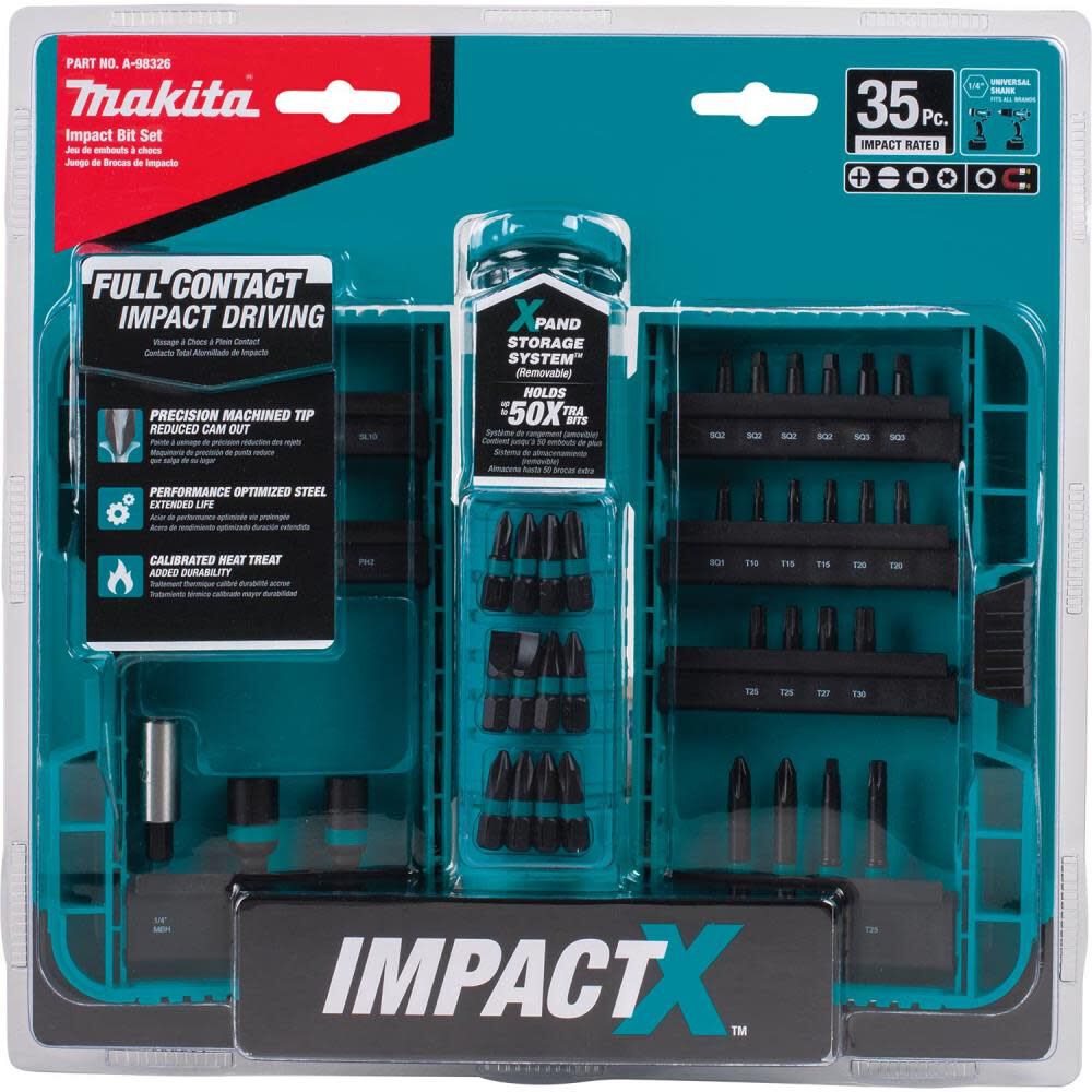 35 pc. Impact X Driver Bit Set A-98326