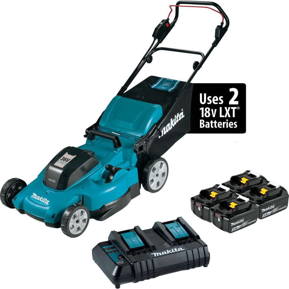 36V (18V X2) LXT 21in Lawn Mower Kit with 4 Batteries XML10CT1