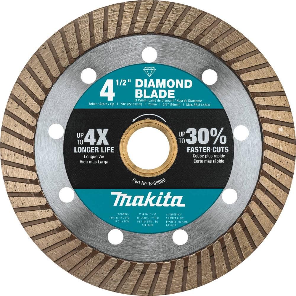 4-1/2 In. Diamond Blade Turbo General Purpose B-69696