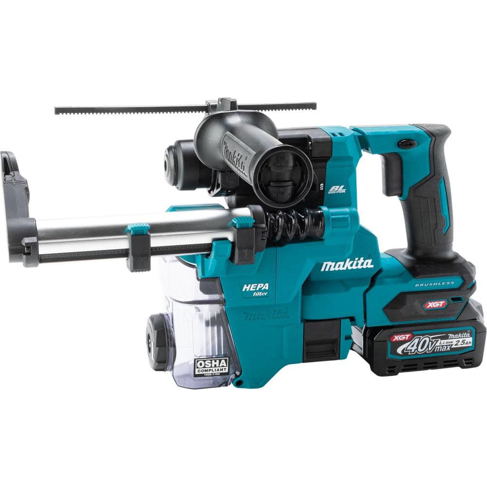 40V Max XGT Cordless 13/16in SDS-PLUS AVT Rotary Hammer Kit with Dust Extractor GRH10D1W