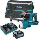 40V Max XGT Cordless 13/16in SDS-PLUS AVT Rotary Hammer Kit with Dust Extractor GRH10D1W