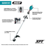 40V max XGT Couple Shaft Power Head Kit with 17in String Trimmer Attachment Brushless Cordless GUX01JM1X1