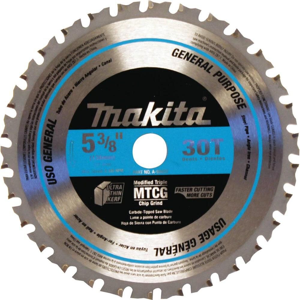 5-3/8 in. 30T Carbide-Tipped Saw Blade Metal/General Purpose A-95037