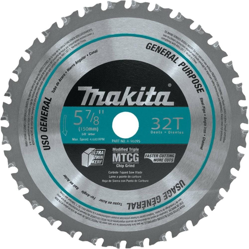 5-7/8 in. 32T Metal/General Purpose Carbide-Tipped Saw Blade A-96095