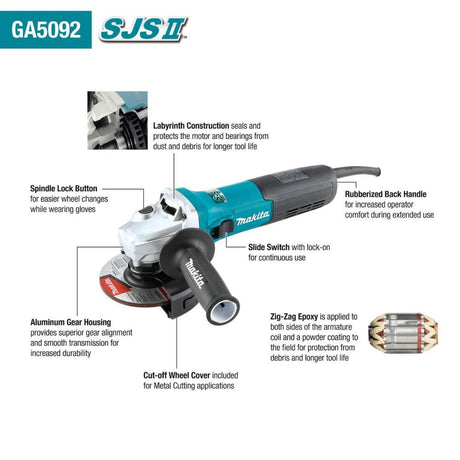 5 in SJS II High-Power Angle Grinder GA5092