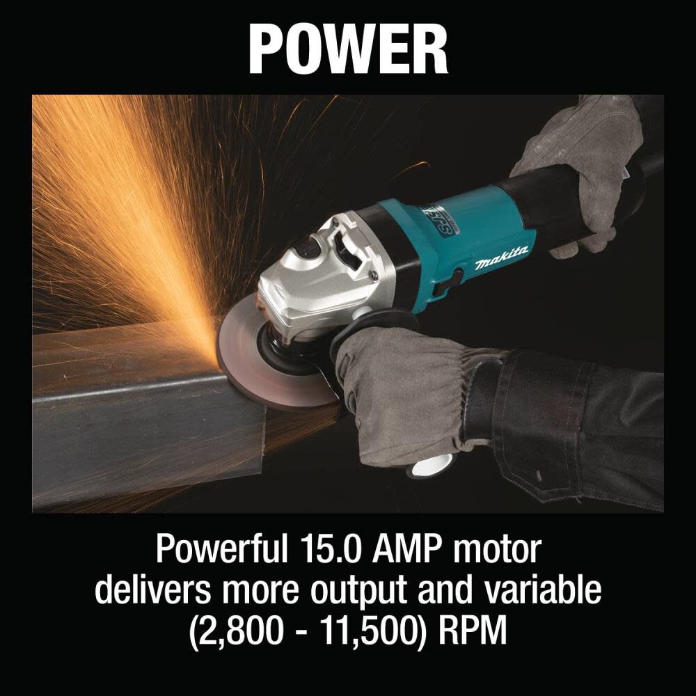 5 in SJS II High-Power Angle Grinder with Brake GA5091