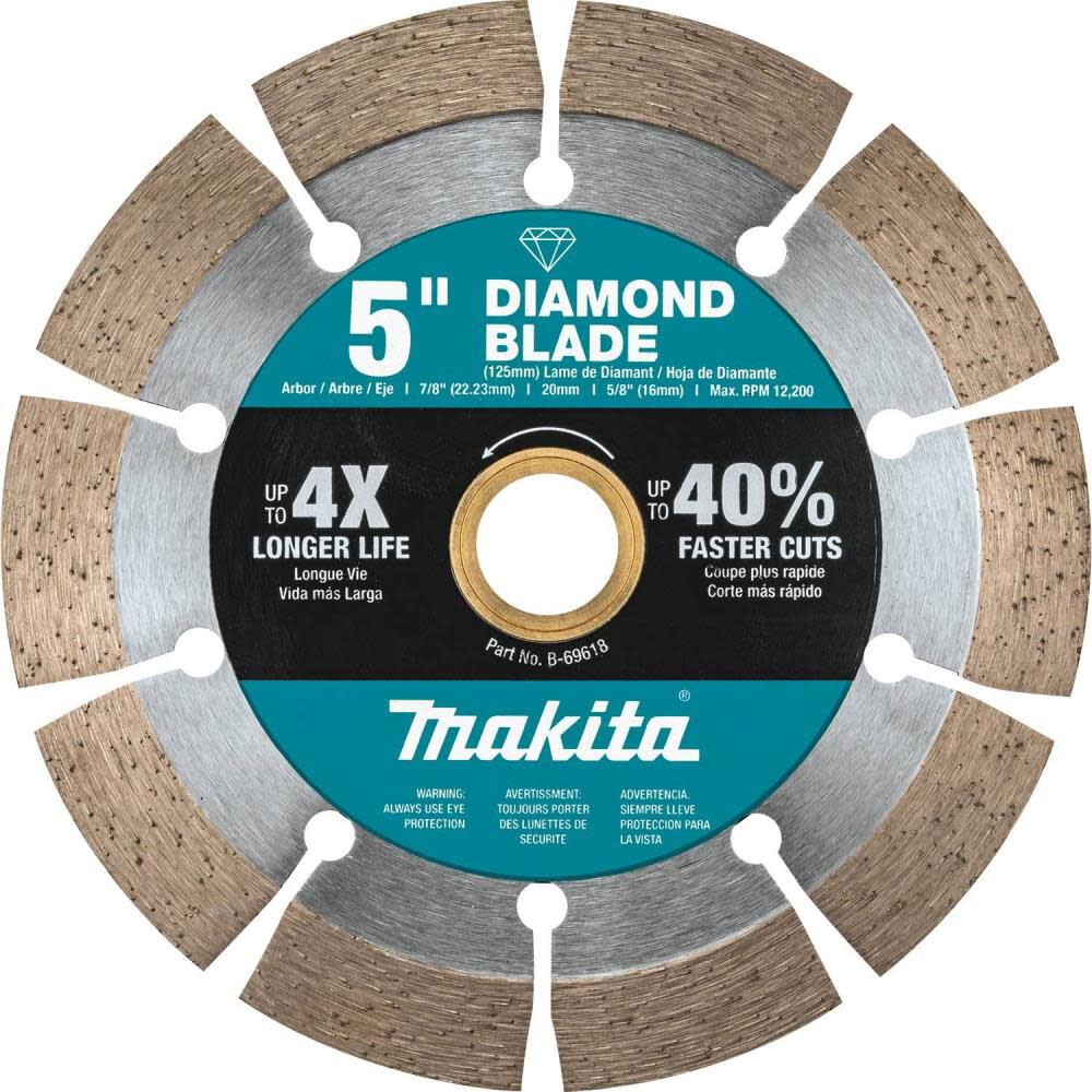 5 Inch Diamond Blade, Segmented, General Purpose B-69618