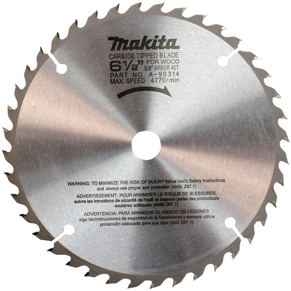 6-1/2 In. Carbide Blade 40T A-90314