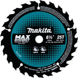 6-1/2in 25T Carbide-Tipped Max Efficiency Circular Saw Blade Framing B-62963