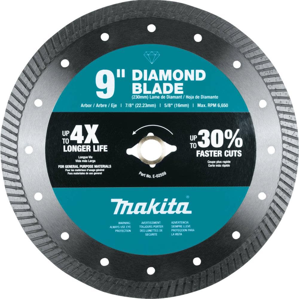 9 in Diamond Blade, Turbo, General Purpose E-02559