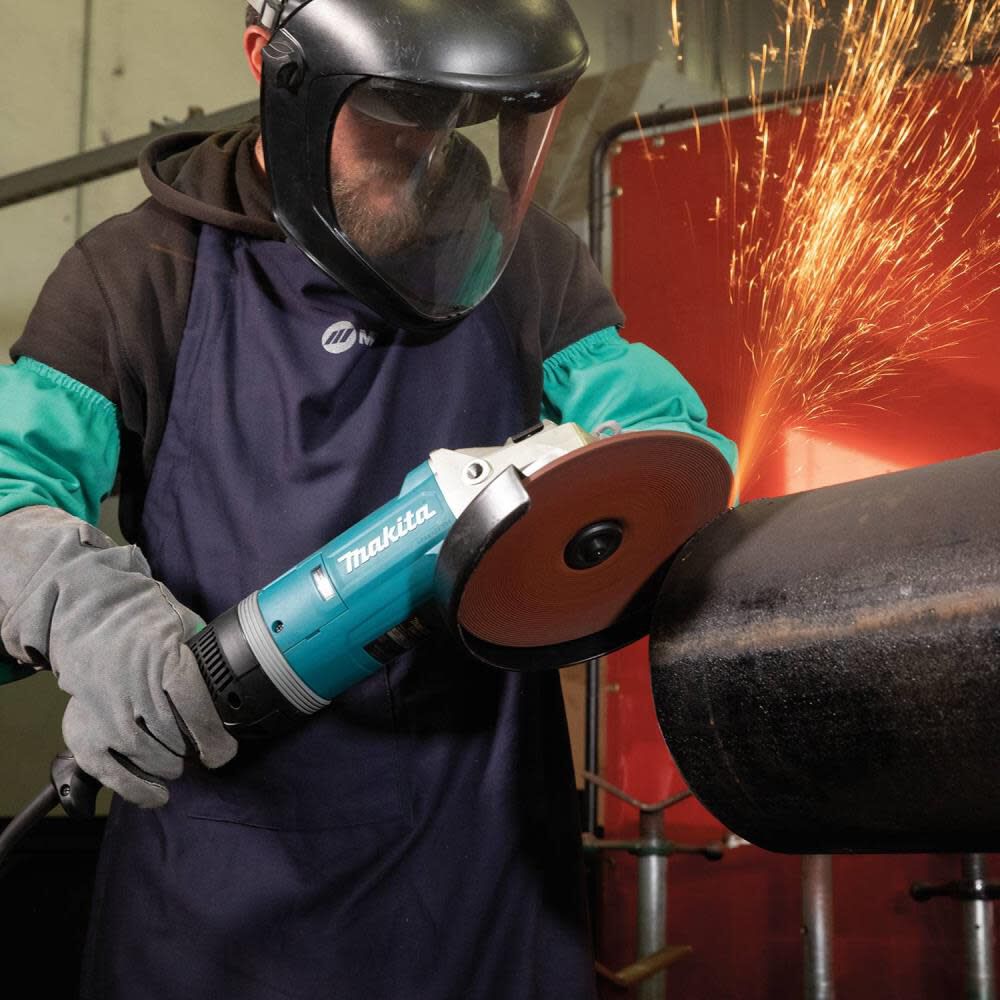 9in Angle Grinder with Rotatable Handle and Lock-On Switch GA9080