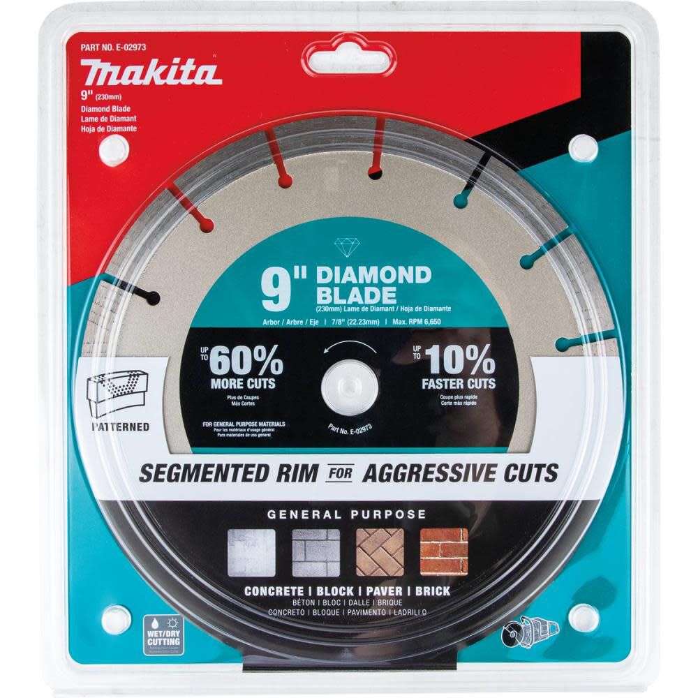 9in Ultra-Premium Plus Diamond Blade Segmented General Purpose E-02973