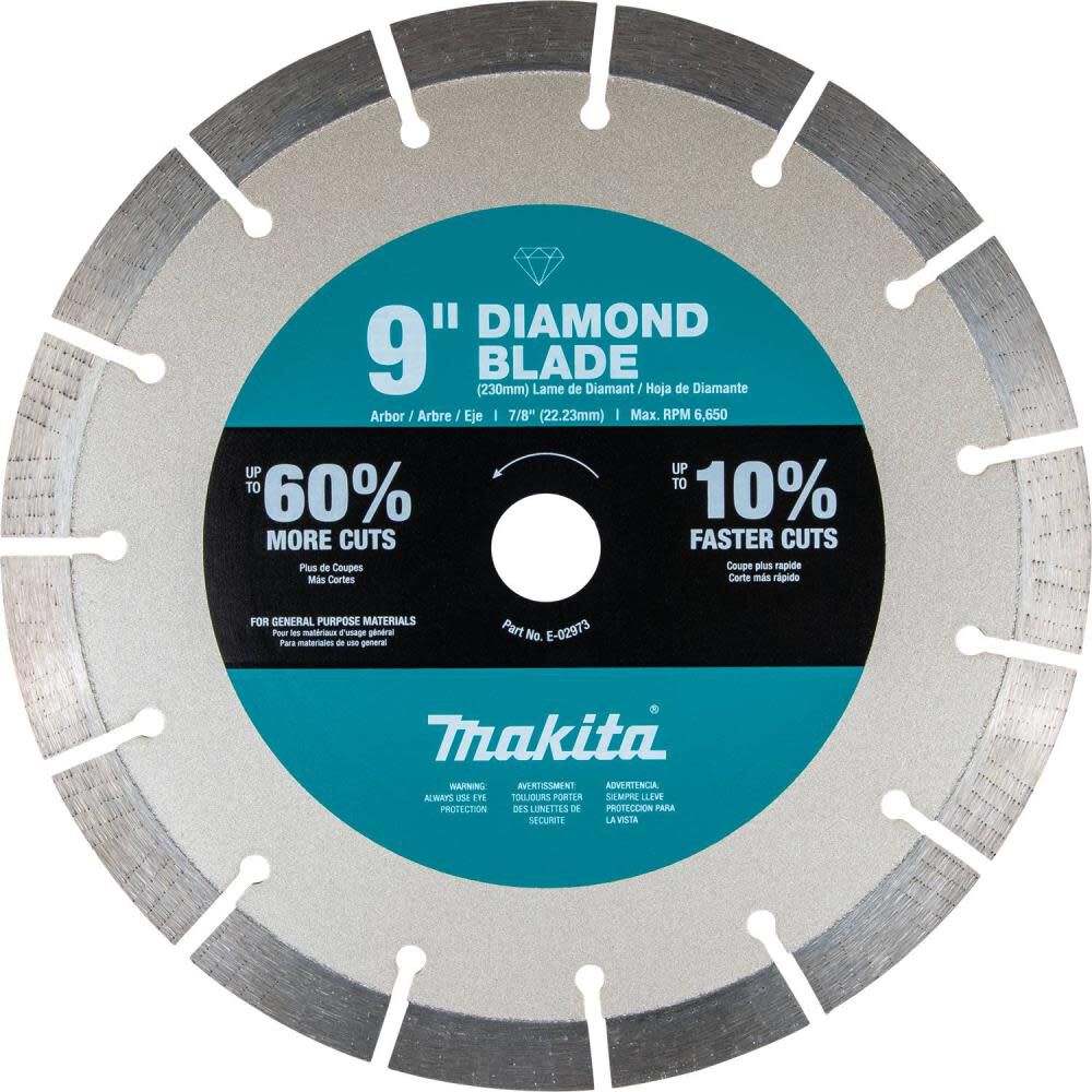 9in Ultra-Premium Plus Diamond Blade Segmented General Purpose E-02973