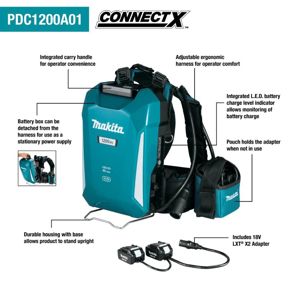 ConnectX Backpack Power Supply Portable 1200Wh PDC1200A01