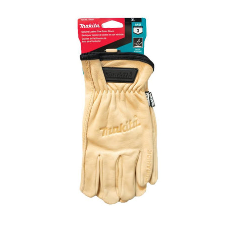 Driver Gloves Genuine Leather Cow XL T-04204