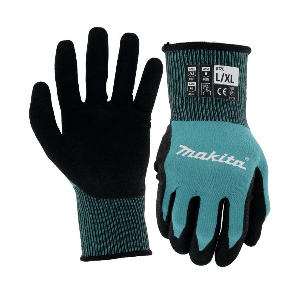 FitKnit Gloves Cut Level 1 Nitrile Coated Dipped L/XL T-04123