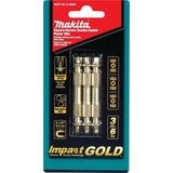 Impact Gold (2-1/2 in.) Square Double-Ended Power Bit Set (3-Piece) B-49600