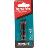 Impact X #10 Slotted 2 Power Bit 2/pk A-96805