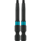 Impact X #2 Square Recess 2 Power Bit 2/pk A-96702