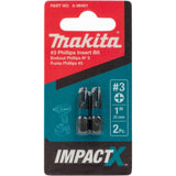 Impact X #3 Phillips 1 Insert Bit 2/pk A-96481