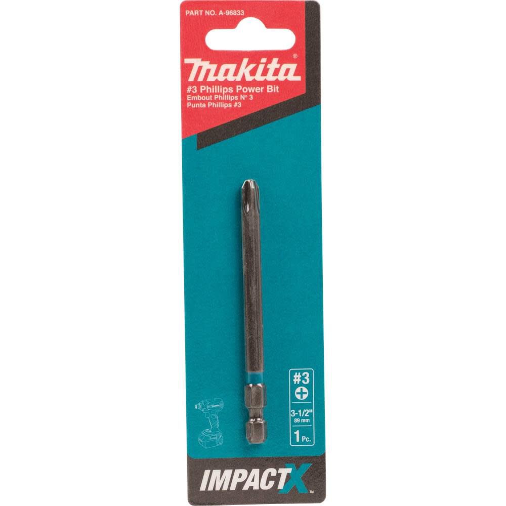 Impact X #3 Phillips 3-1/2 Power Bit A-96833