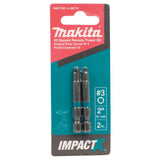 Impact X #3 Square Recess 2 Power Bit 2/pk A-96718