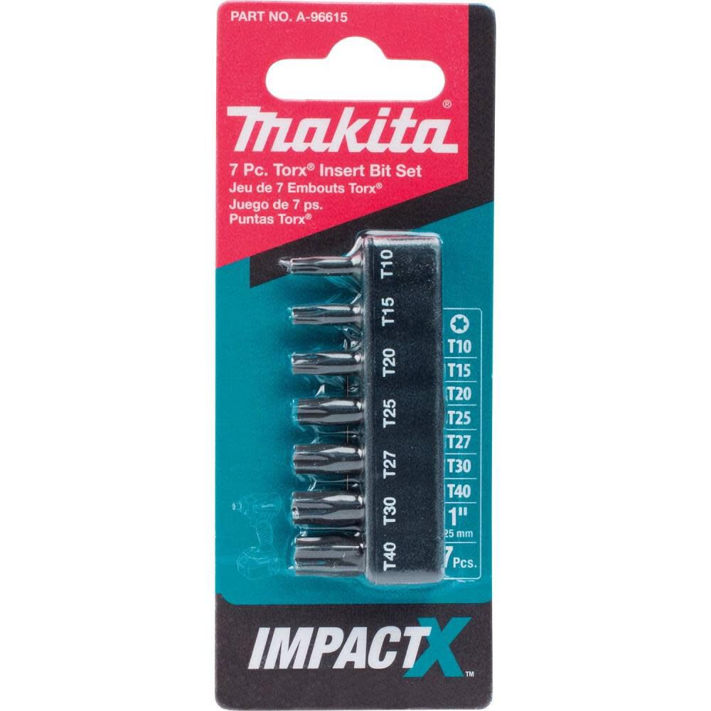 Impact X 7 Pc. Torx 1 Insert Bit Set A-96615