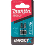 Impact X T20 Torx 1 Insert Bit 2/pk A-96562