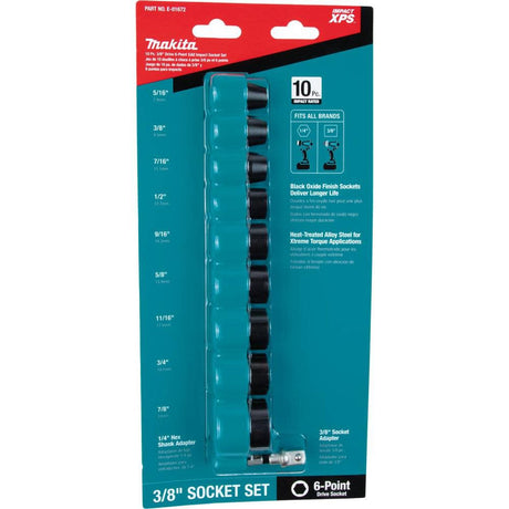 Impact XPS 3/8in SAE Impact Socket Set 8pc E-01672