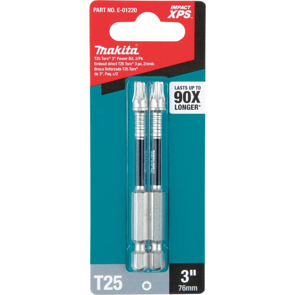 Impact XPS T25 Torx 3 Inch Power Bit 2pk E-01220