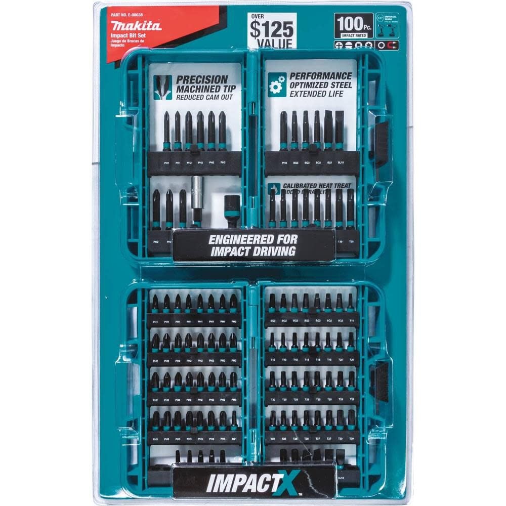 ImpactX 100 pc. Driver Bit Set E-00038