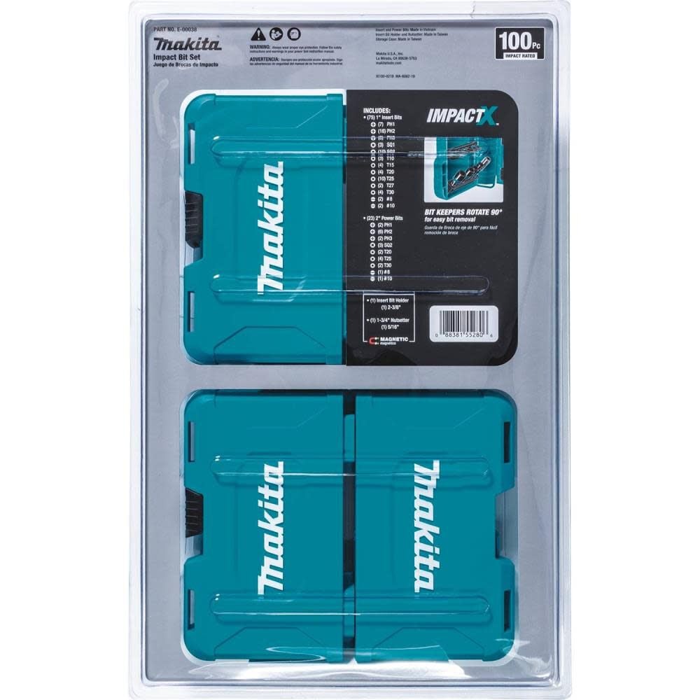 ImpactX 100 pc. Driver Bit Set E-00038