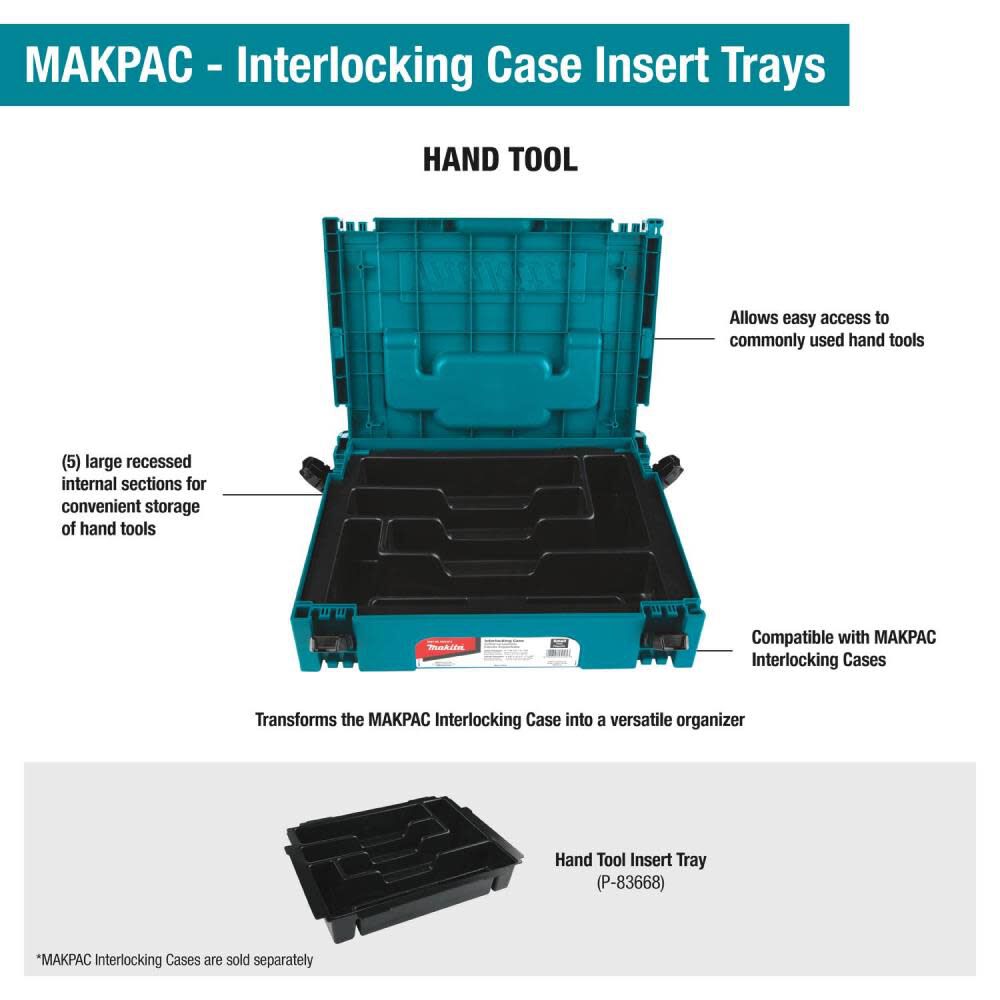 MAKPAC Interlocking Case Hand Tool Insert Tray P-83668