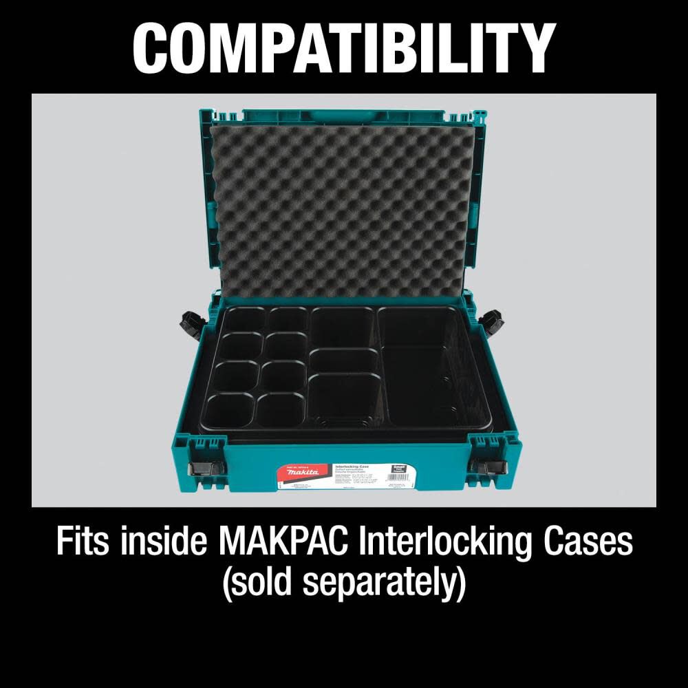 MAKPAC Interlocking Case Universal Insert Tray with Foam Lid P-83674