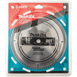 Miter Saw Blade 10in 80T Micro Polished Fine Crosscutting D-65470