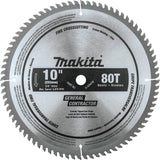 Miter Saw Blade 10in 80T Micro Polished Fine Crosscutting D-65470