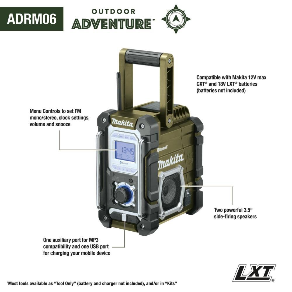 Outdoor Adventure 18V LXT Bluetooth Radio (Bare Tool) ADRM06