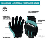 Performance Gloves Genuine Leather Palm XL T-04232