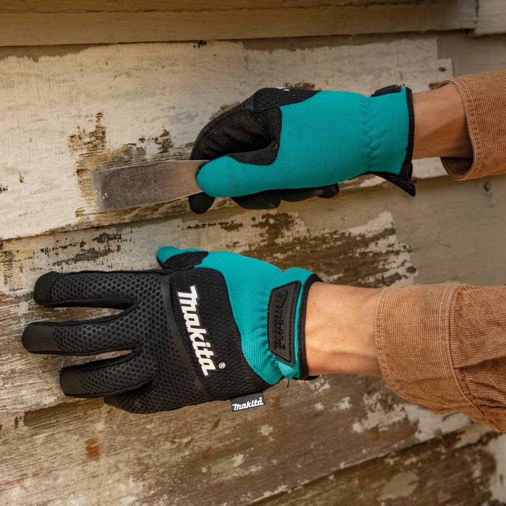 Utility Work Gloves Open Cuff Flexible Protection Large T-04167