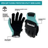 Utility Work Gloves Open Cuff Flexible Protection Large T-04167