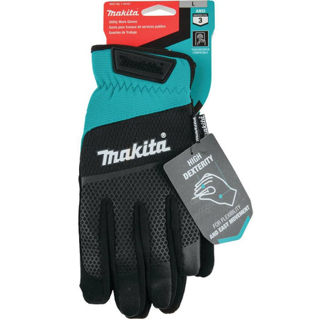 Utility Work Gloves Open Cuff Flexible Protection Large T-04167