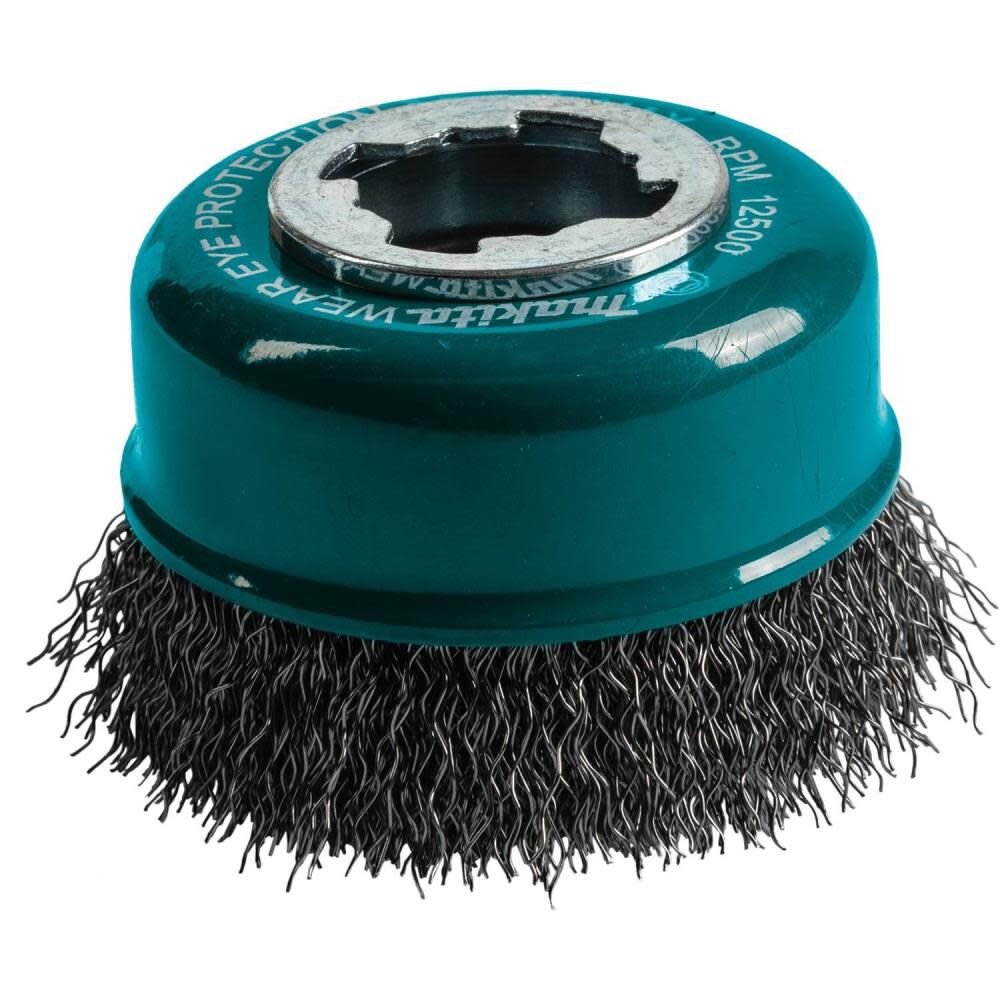 X-LOCK 3in Carbon Steel Crimped Wire Cup Brush D-72637