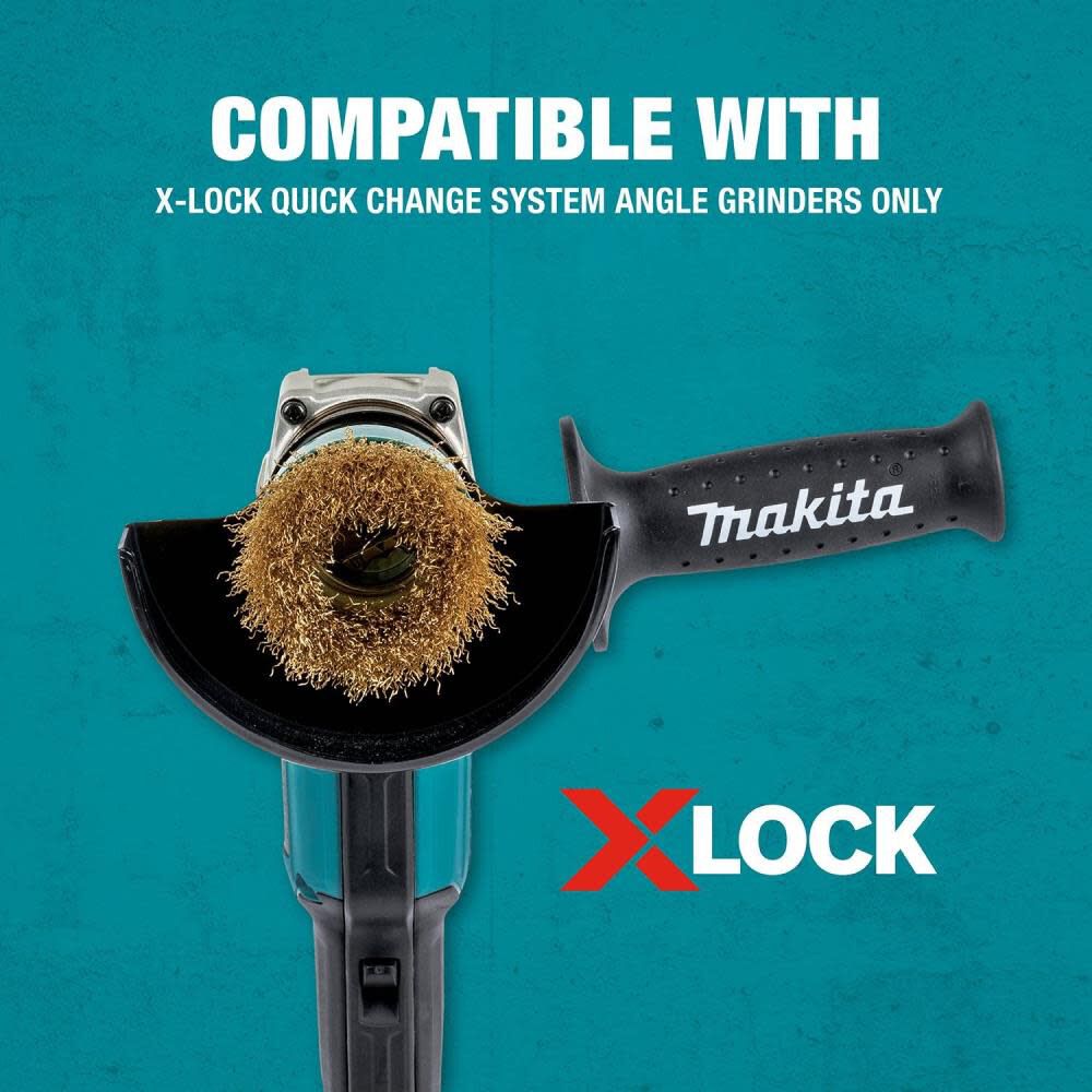 X-LOCK 3in Stainless Steel Crimped Wire Cup Brush D-72584