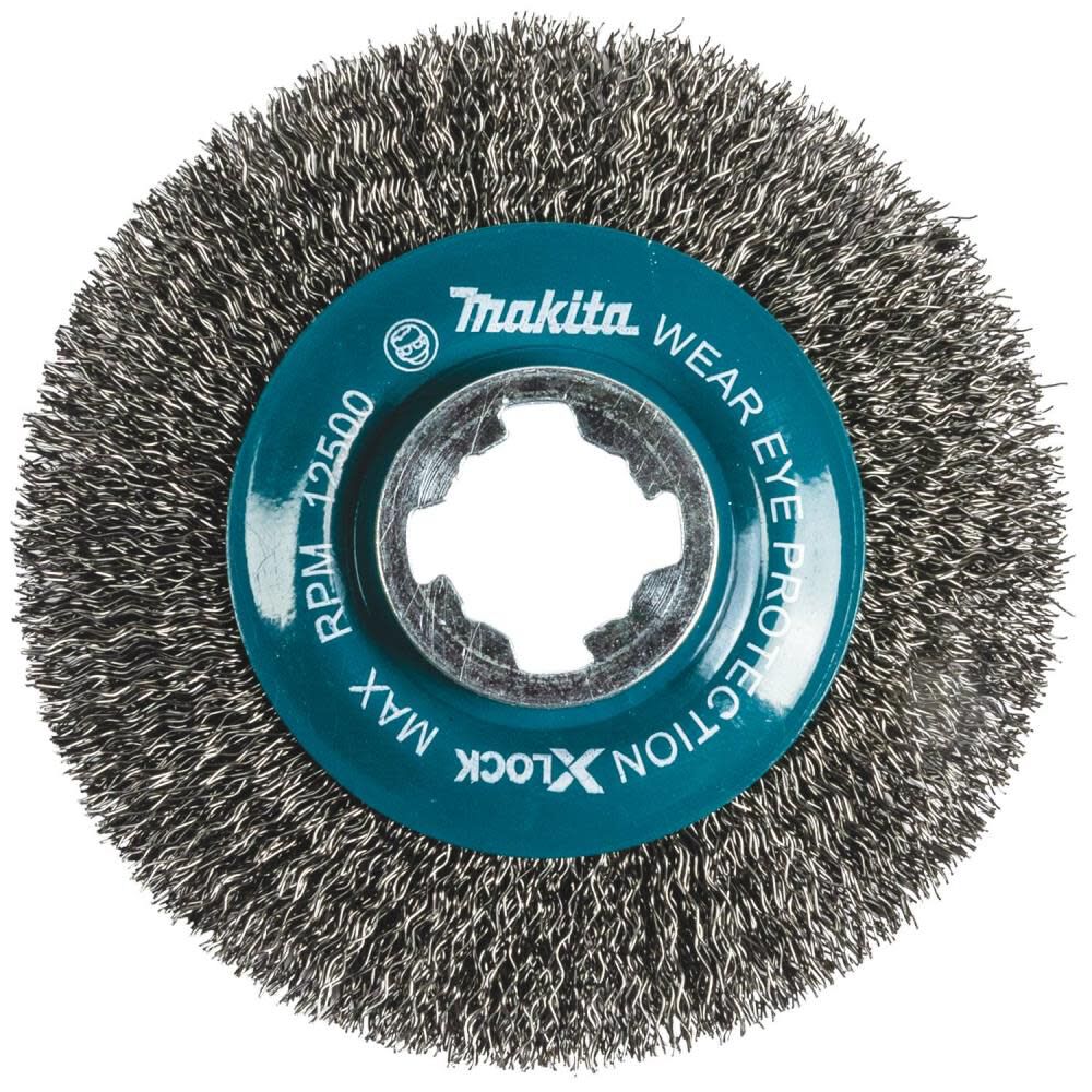 X-LOCK 4-1/2in Carbon Steel Crimped Wire Wheel Brush D-72665