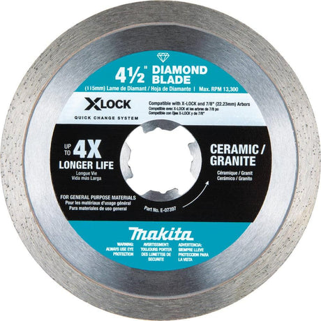 X LOCK 4 1/2in Diamond Blade Variety Pack for Masonry Cutting 3pc E-12647