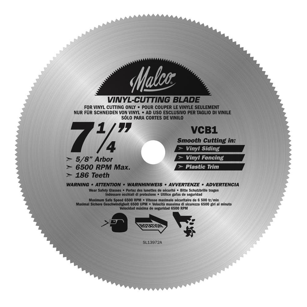 7-1/4In Vinyl Circular Saw Blade VCB1